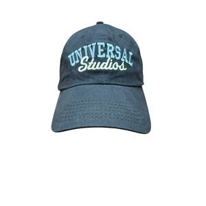 Universal Studios Hat Strapback Cap Blue w/ White Embroidery Adjustable One Size